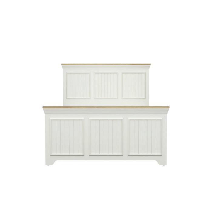 Hanah Home Cama Individual Crema y Roble